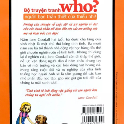 Who? Chuyện Kể Về Danh Nhân Thế Giới: Jane Goodall (Tái Bản 2019)