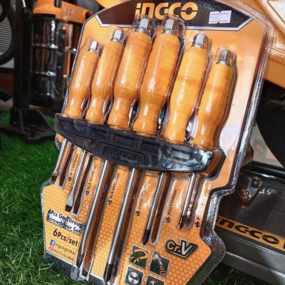 BỘ TUỐC NƠ VÍT ĐÓNG 6 CHI TIẾT INGCO HSGTDC180601 - HÀNG CHÍNH HÃNG
