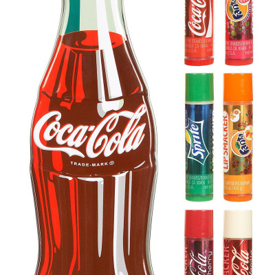 Lip Smacker - Set 6 Cây Son Coca Coca Vỉ Nhôm Vị Truyền Thống - LipSmaker Coca Cola Vintage Bottle Tint