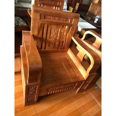 Bộ ghế đối cuốn thư gỗ sồi Nga BG041