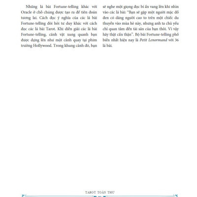 Tarot Toàn Thư - Đọc Vận Mệnh Qua Những Lá Bài -SGB