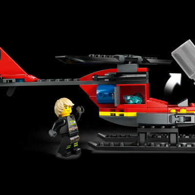 Đồ Chơi Lắp Ráp Trực Thăng Cứu Hỏa - Fire Rescue Helicopter - Lego City 60411 (85 Mảnh Ghép)