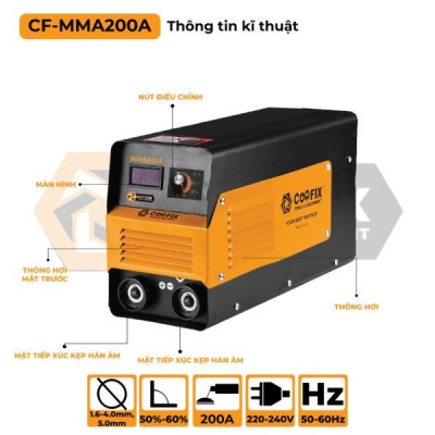 MÁY HÀN NHỰA 200A CF-MMA200A - COOFIX - HÀNG CHÍNH HÃNG