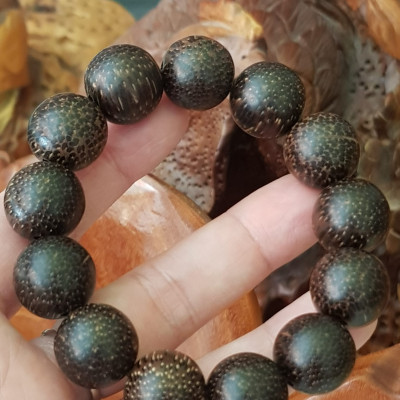 Vòng Tay Nam  size 16mm  Chất liệu Gỗ Trầm Hương ạ