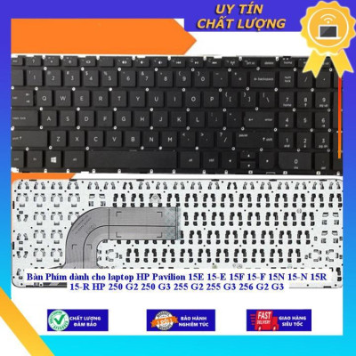 Bàn Phím dùng cho laptop HP Pavilion 15E 15-E 15F 15-F 15N 15-N 15R 15-R HP 250 G2 250 G3 255 G2 255 G3 256 G2 G3  - MÀU ĐEN - CÓ KHUNG - Hàng Nhập Khẩu New Seal