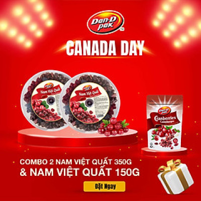 [GIẢM SÂU COMBO] Hộp Nam Việt Quất 350g Và 1 Túi Nam Việt Quất 150g Dan-D Pak
