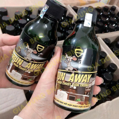 Chai Xịt Đuổi Chuột, Muỗi Thảo Mộc Run Away Chai 300ml Không Mùi, An Toàn Đuổi Chuột, Gián, Côn Trùng Hiệu Quả Xua Đuổi Chuột, Gián, Côn Trùng ... Chỉ Sau 1 Lần Xịt 