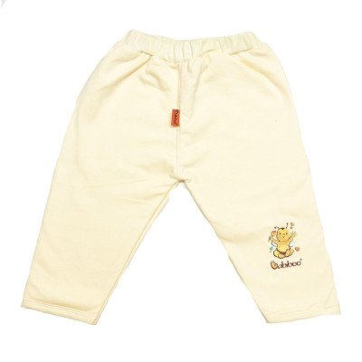 Sơ sinh-Quần màu nỉ dài Cotton 2 lớp BABIBOO - BB67