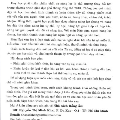 Sách tham khảo- Combo Hướng Dẫn Nói Và Viết Ngữ Văn Lớp 6 (Biên Soạn Theo Chương Trình GDPT Mới) (Bộ 2 Cuốn)_HA