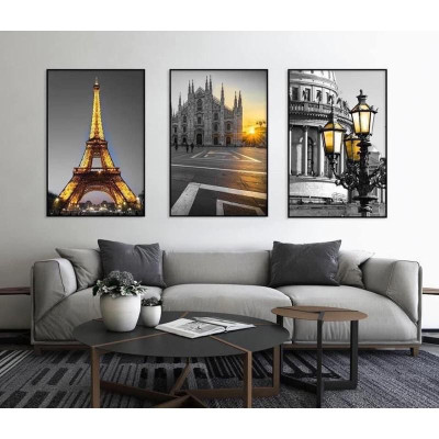 Tranh tráng gương dài 1,2m treo phòng khách, phòng ăn, trang trí phòng đẹp