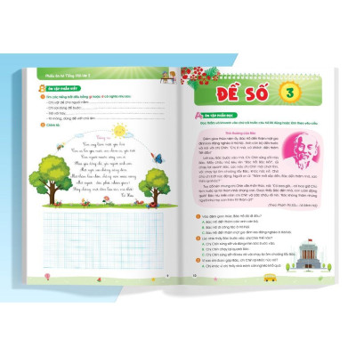 Sách - Phiếu Ôn Hè Toán Và Tiếng Việt Lớp 2 - Combo 2 Cuốn - Megabook