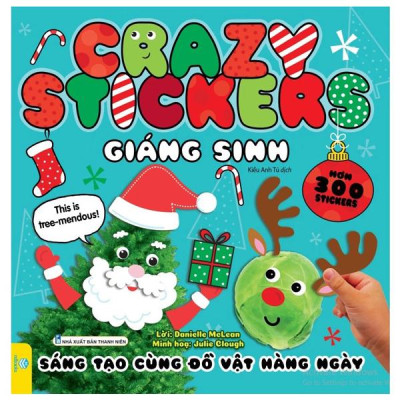 Sách - Crazy Stickers - Giáng Sinh - Sáng Tạo Cùng Đồ Vật Hàng Ngày