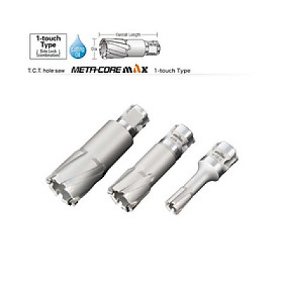 MŨI KHOAN TỪ T.C.T HOLE SLAW META CORE MAX  KHOAN SÂU 50MM ( TỪ D61MM - D70MM) UNIKA (MX50N-61 - MX50N-70) - HÀNG CHÍNH HÃNG