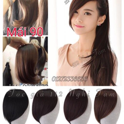 Tóc giả mái dài 1 bên cao cấp- hình thật