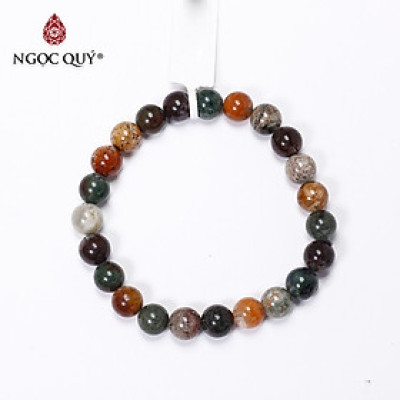  Vòng tay trơn thạch anh ưu linh đa sắc size hạt 8mm - Ngọc Quý Gemstones