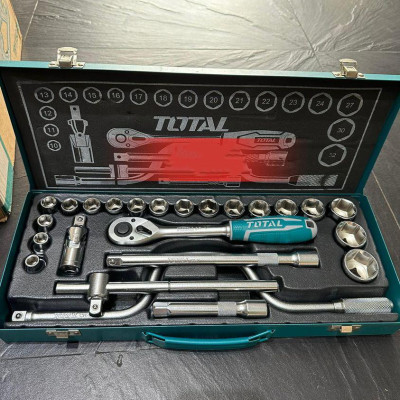 BỘ 24 CÁI SOCKET (1/2 INCH) & CẦN 2 CHIỀU TOTAL THT141253 - HÀNG CHÍNH HÃNG
