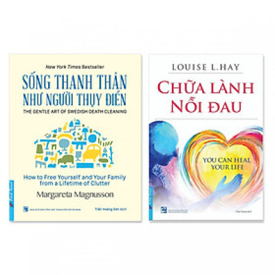 Combo 2 cuốn sách về nghệ thuật sống: Sống thanh thản như người Thụy Điển + Chữa Lành Nỗi Đau - First News