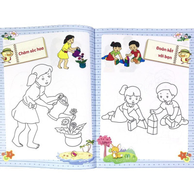 Dành Cho Trẻ Mầm Non - Tập Tô Màu Mẫu Giáo - Chủ Đề Kỹ Năng Sống (2022)