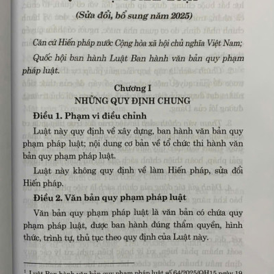 Luật ban hành văn bản quy phạm pháp luật (Sửa đổi, bổ sung năm /2025)