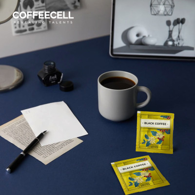Combo 5 Gói Cà Phê Đen Premium Với Nhân Sâm Trắng Thượng Hạng COFFEECELL (5 gói x 15g) - Tăng cường hệ miễn dịch, Giải phóng tiềm năng nhà lãnh đạo - Hàng Chính Hãng