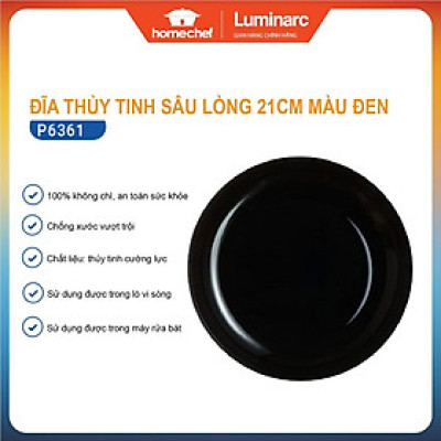 Đĩa (dĩa) thủy tinh sâu lòng Luminarc Friend