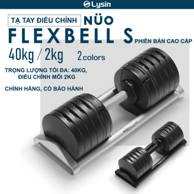 Nuobell - Tạ dumbbells 40Kg Điều Chỉnh 20 Mức – Tay Cầm Khắc Vân, Phù Hợp Gym, Tập Luyện Tại Nhà