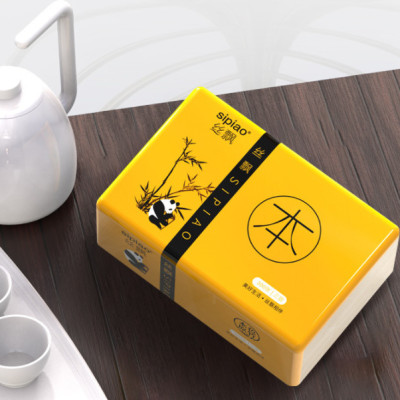 combo 6 gói khăn giấy gấu trúc - không chất tẩy trắng