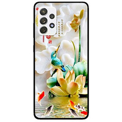 Ốp lưng dành cho Samsung Galaxy A72 5G mẫu Chim Hoa TRắng