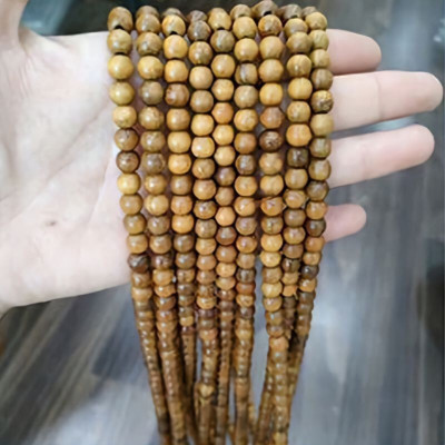 Vòng tay/Chuỗi tràng 108 hạt gỗ Bách Xanh - Tài Lộc- Bình An ( Mian .vn)