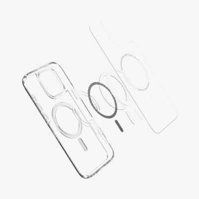Ốp Lưng Spigen trong suốt sạc từ tính cho iPhone 16 Pro Max / 16 Pro, SPIGEN CRYSTAL HYBRID MAGFIT_ Hàng chính hãng