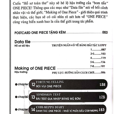 Hồ Sơ One Piece - Blue Grand Data File (Tái Bản 2022)
