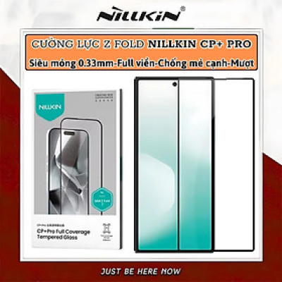 Miếng dán kính cường lực không viền màn hình cho Samsung Z Fold 7 hiệu Nillkin H+ Pro - Phủ Nano, vát cạnh 2.5D, mỏng 0.2mm, Chống Lóa - Hàng chính hãng