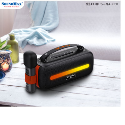 Loa bluetooth  Soundmax M-3 trợ giảng xách tay nhỏ gọn kèm 1 mic - Hàng Chính Hãng