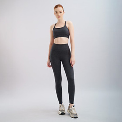 Set Đồ Tập Yoga Gym Hibi Sports H132 Kiểu Bra 4 Dây Đan, Kèm Mút Ngực