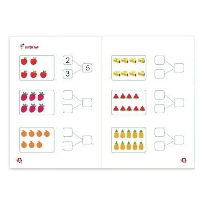Sách Toán Tư Duy dành cho trẻ từ 4-6 tuổi- Sách học mà chơi chơi mà học giúp bé tự tin vào lớp 1. Phiên bản mới 124 trang