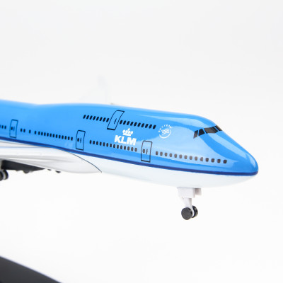 Mô hình máy bay Everfly KLM Airlines B747 20cm AMS20