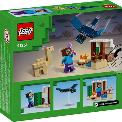 LEGO MINECRAFT 21251 Đồ chơi lắp ráp Chuyến thám hiểm đền thờ sa mạc của Steve (75 chi tiết)