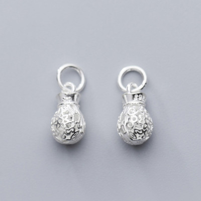 Combo 2 cái charm bạc hình túi tiền treo - Ngọc Quý Gemstones