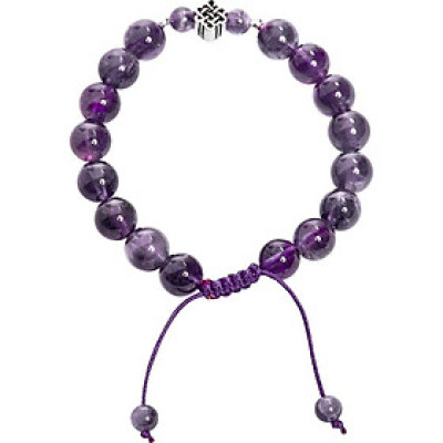 Vòng Đá Thạch Anh Tím Phối Charm Ngọc Quý Gemstones VT29