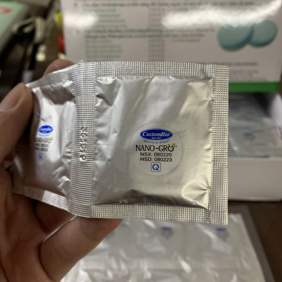 2 viên Chế phẩm vi sinh NANO-GRO. Trichoderma Bacillus cực mạnh. Ngặn chặn nấm bệnh vàng lá thối rễ. Nhập khẩu Hoa Kỳ