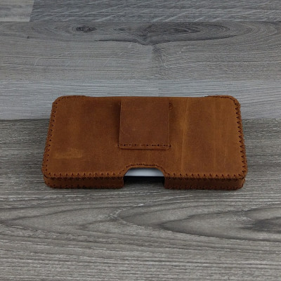 Bao Da Đeo Lưng da bò sáp dành cho Samsung Galaxy note 8 dạng Hộp nâu bò