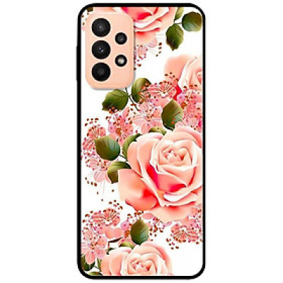 Ốp lưng dành cho Samsung A13 5G - Samsung A33 5G mẫu Hoa Hồng Nhạt Trắng
