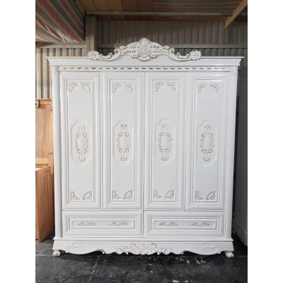 tủ tân cổ điển gỗ tự nhiên 100%