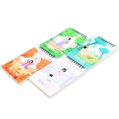 Sổ Lò Xo Note 4 Mùa A6 - Kẻ Ngang - 160 Trang 80gsm - The Sun - Summer