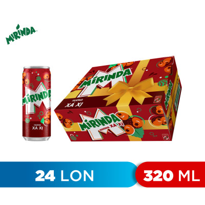 Thùng 24 Lon Nước Ngọt Có Gas Mirinda Xá Xị (320ml/Lon)