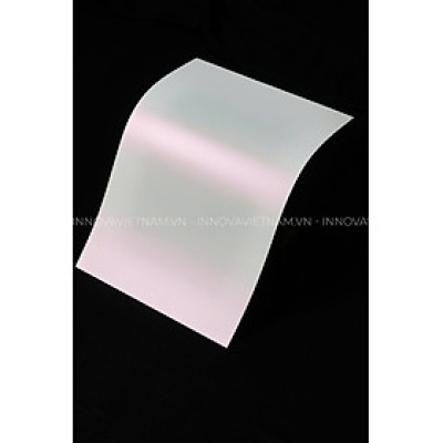 Giấy nhựa Ánh nhũ Ngọc trai (Pearl Pink PET) dầy 200 khổ 320x470
