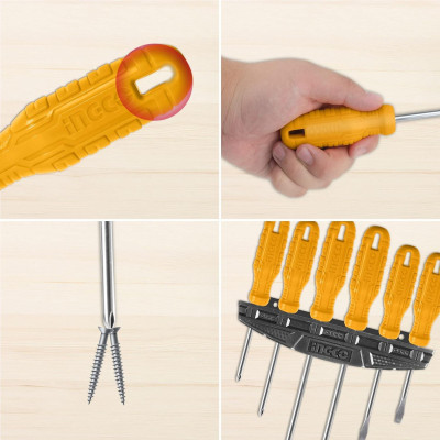 BỘ TUỐC NƠ VÍT 6 CHI TIẾT INGCO HKSD0658 - HÀNG CHÍNH HÃNG