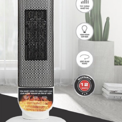 Máy Sưởi Gốm Ceramic Inverter YK-380 - Màu Ngẫu Nhiên - Hàng Chính Hãng