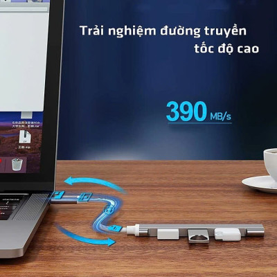 Bộ chuyển đổi TYPE-C sang USB 3.0, cáp chuyển đổi Type-c sang 4 cổng USB tốc độ cao - Hàng nhập khẩu