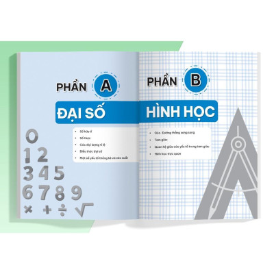 Sách - Sổ Tay Kiến Thức - Phương Pháp - Dạng Bài Đại Số Và Hình Học Toán Lớp 7 - Megabook